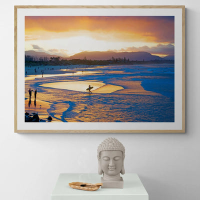Byron Bay Beach Sunset Art Print Gelato
