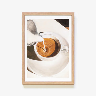 Morning Coffee Wall Art Print by Julia Ockert
