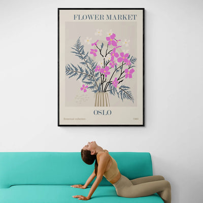 Oslo Flower Market Art Print Gelato