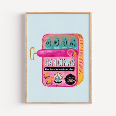 Sardinas Wall Art Print By Baroo Bloom