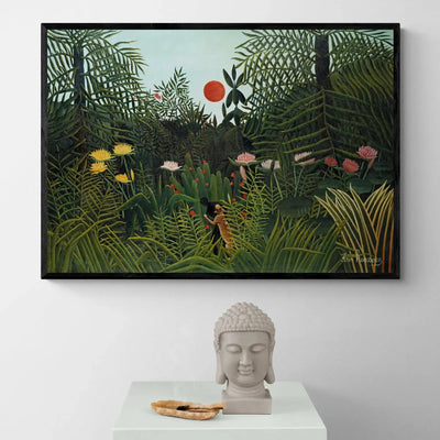 Virgin Forest with Sunset by Henri Rousseau Inka Arthouse